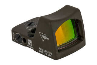 Trijicon RMR Type 2 Adjustable LED Reflex sight features a 6.5 MOA reticle and ODG cerakote finish